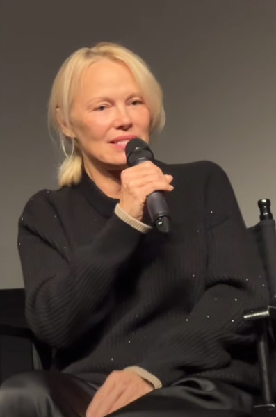 Pamela Anderson portrait at a 2024 film event