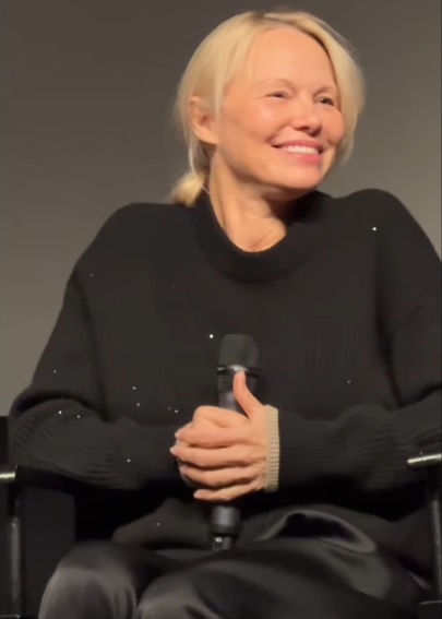 Pamela Anderson at a 2024 The Last Showgirl event