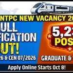 RRB NTPC New Vacancy 2026-27 (Graduate Full Notification Out): 5,236 Posts, Post Wise & Zone Wise Vacancy, Eligibility, Age Limit, Salary, Selection Process & Apply Online